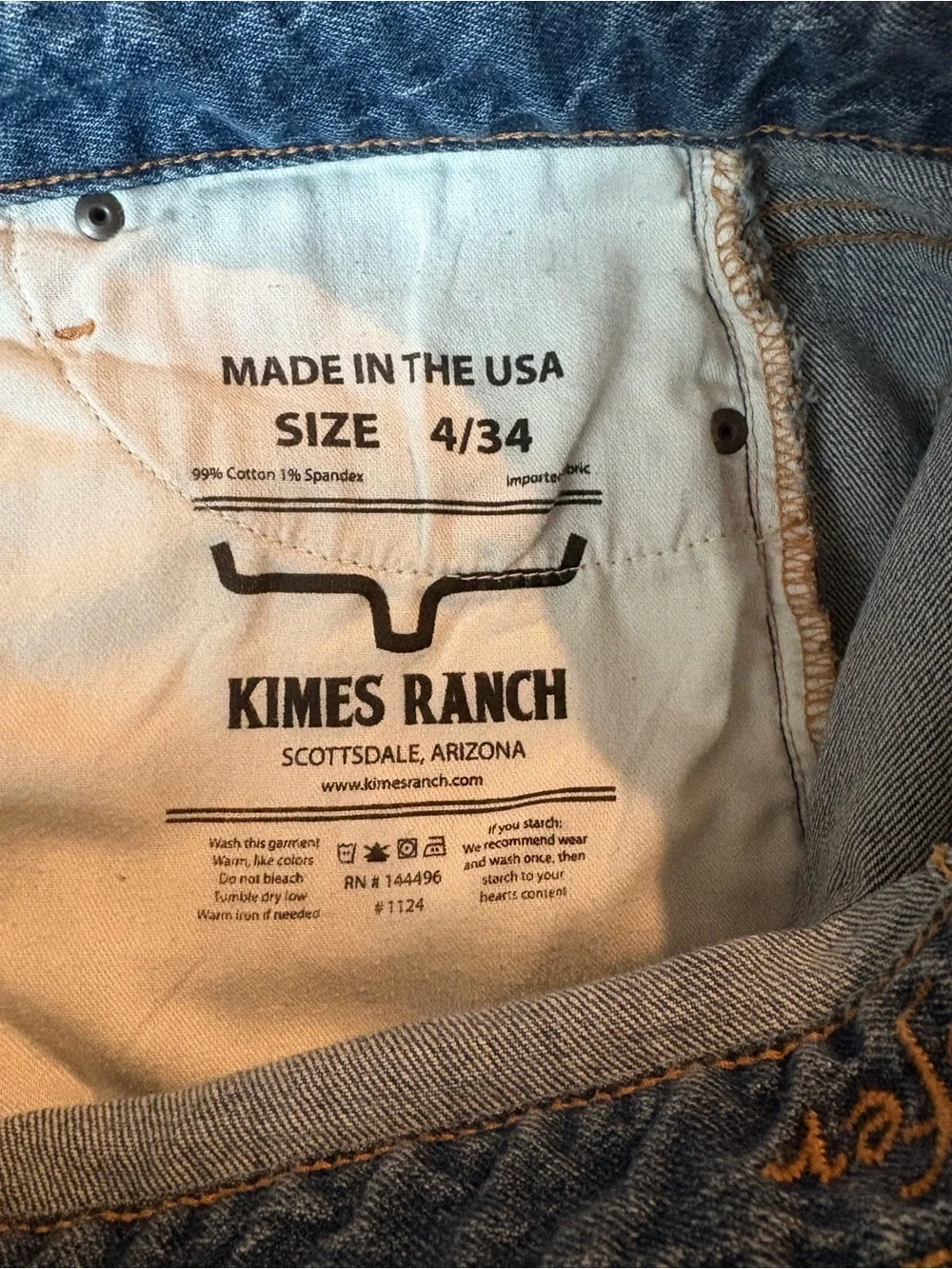 Kimes Ranch Women's Blue Flare Jeans - Picture 3 of 3